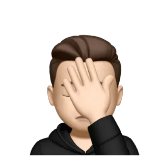 🤦‍♂ facepalm, emoji, gesture, disappointment telegram sticker
