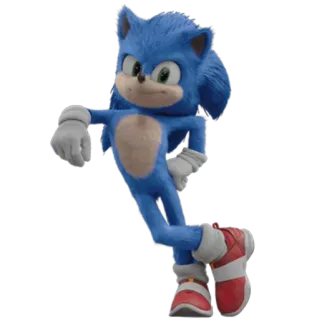 🦔 Sonic Соник, персонаж видеоигры, мультяшный персонаж, синий ёж, скорость, бег telegram sticker
