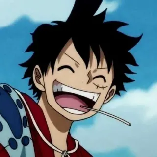 🍖 Monkey D. Luffy One Piece 애니메이션, 원피스, 몽키 D. 루피, 해적, 밀짚모자, 만화 telegram sticker
