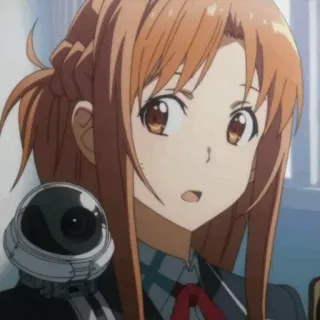 🧡 Asuna Yuuki Sword Art Online アニメ, 女の子, アスナ, ソードアート・オンライン, キャラクター telegram sticker