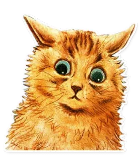 😐 cat, animal, portrait, cute, funny, sticker telegram sticker