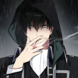 🚬 Anime, Hút thuốc, Thuốc lá, Áo hoodie, Nam whatsapp sticker