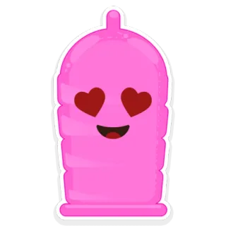 👌 condom, protection, love, hearts, safe sex, contraception whatsapp sticker