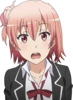 😱 Anime, Garota, Fofa, Uniforme escolar, Personagem telegram sticker