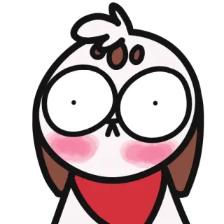 😳 漫画, 犬, 動物, ステッカー, 可愛い, 面白い telegram sticker