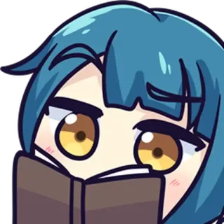 📖 อนิเมะ, การ์ตูน, อ่าน, หนังสือ, น่ารัก telegram sticker