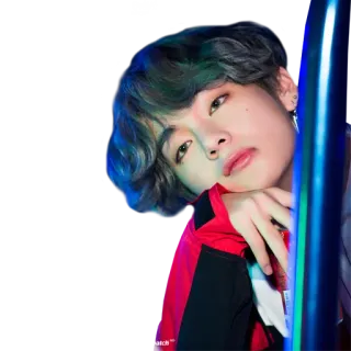 ☹️ V kpop, cantante, idol, BTS, maschio telegram sticker