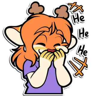 😄 Noelle Holiday Deltarune He He He telegram sticker