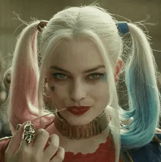 ☺️ Harley Quinn Suicide Squad Harley Quinn, DC Comics, Escuadrón Suicida, Margot Robbie, Villana, Personaje de cómic, Antihéroe telegram sticker