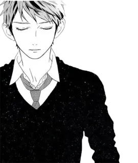 😔 Anime, Manga, Karakter, Pria, Seragam sekolah telegram sticker