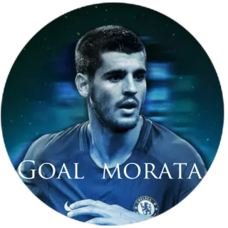 ⚽️ Morata GOAL MORATA futebol, futebol, esportes, gol, Morata, Chelsea telegram sticker