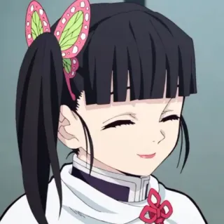 🕊 Kanao Tsuyuri Demon Slayer Anime, Mangá, Demon Slayer, Kanao Tsuyuri, Desenho animado whatsapp sticker