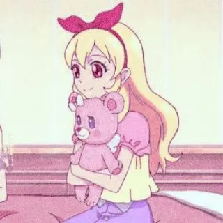 🍓 Anime, Gadis, Lucu, Boneka beruang, Kartun telegram sticker