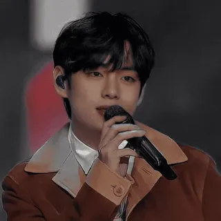 🫐 V kpop, cantante, ídolo, bts, música, v telegram sticker