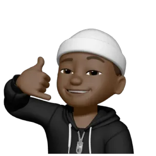 🤙 Emoji, Liga-me, Gesto, Retrato, Avatar telegram sticker