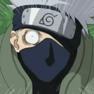 ⚡️ Kakashi Hatake Naruto Kakashi, Hatake, Naruto, anime, ninja, shocked telegram sticker