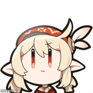 💠 Klee Genshin Impact คลี, genshin impact, วิดีโอเกม, อนิเมะ, ตัวละคร, คาวาอิ, น่ารัก telegram sticker