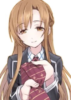 😊 Asuna Yuuki Sword Art Online Anime, Manga, Sword Art Online, Asuna, Yuuki Asuna whatsapp sticker