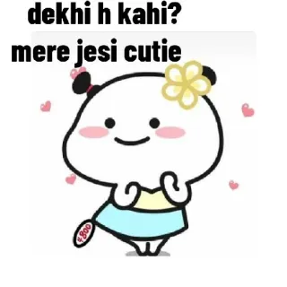 🌸 dekhi h kahi?
mere jesi cutie imut, kartun, menggemaskan, kawaii telegram sticker