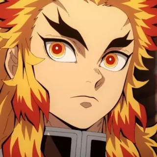 🔥 Kyojuro Rengoku Demon Slayer Аниме, Манга, Огонь, Клинок рассекающий демонов, Кёджуро telegram sticker