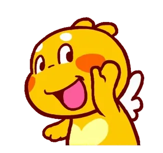 ๐ Kartun, Jari tengah, Gestur ofensif, Karakter kuning, Naga telegram sticker