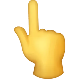👆 middle finger, emoji, gesture, hand, offensive, rude, insult telegram sticker