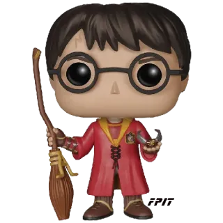 ⚡️ Harry Potter Harry Potter, wizard, broom, Pop figure, gryffindor, magic, fantasy telegram sticker