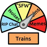 🚂 SFW scale, meme, trains, noises, memes, rip chat telegram sticker