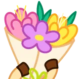 💐 fiori, bouquet, cartoni animati, floreale, regalo telegram sticker