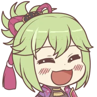 😄 anime, chibi, cute, cartoon, character, fanart whatsapp sticker