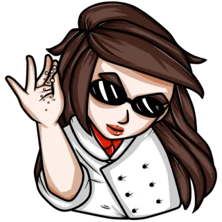 ✌️ koki, memasak, garam, makanan, meme, kuliner whatsapp sticker