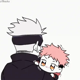 ❤️ Gojo Satoru, Yuji Itadori Jujutsu Kaisen Anime, Chibi, Gojo Satoru, Yuji Itadori, Fanart, Carino, Jujutsu Kaisen telegram sticker
