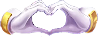 ❤️ tangan, hati, cinta, gestur telegram sticker
