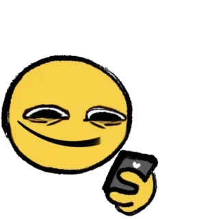 😬 Emoji, Telefone, Presunçoso, Meme telegram sticker