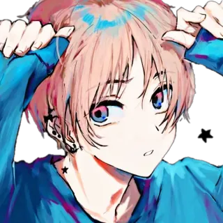 🌨 anime, kartun, karakter, gambar, karya seni telegram sticker