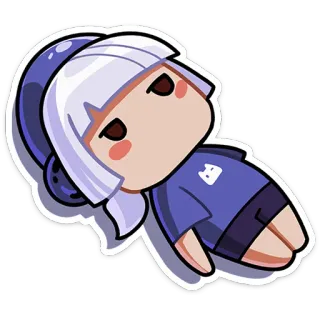 😐 Аниме, Стикер, Чиби, Мультфильм, Персонаж, Милый, Каваий whatsapp sticker