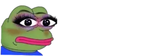 👄 Pepe the Frog Pepe, frog, meme, internet meme, makeup, beauty telegram sticker