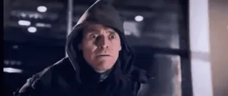 👎 Willem Dafoe Schauspieler, Mann, Kapuzenpullover, Willem, Dafoe, geschockt whatsapp sticker