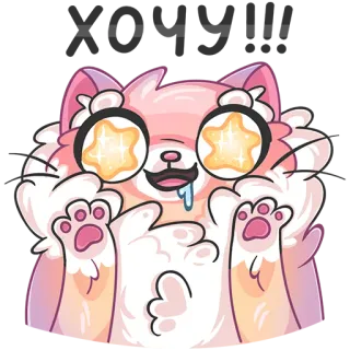 🤩 So cute I wanna explode кот, милый, взрыв, смешной, каваий, питомец, животные whatsapp sticker