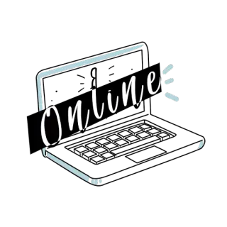 📱 Online онлайн, ноутбук, веб, интернет telegram sticker