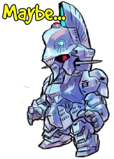 😕 Maybe... Roboter, Cyborg, Rüstung, Vielleicht telegram sticker