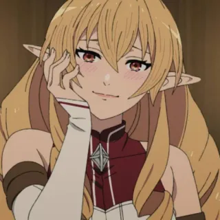 🥰 Anime, Elf, Leuk, Meisje, Blozen telegram sticker