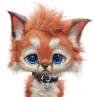 😿 fox, animal, cute, dog, sad, pet, domestic telegram sticker
