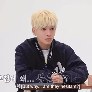 😶 그런데 왜... 뜸을 줄이는
[But why... are they hesitant?] telegram sticker