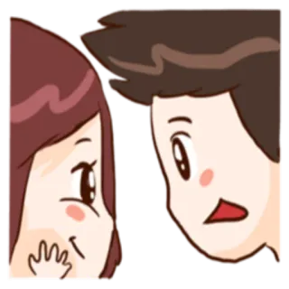 💏 couple, amour, dessin animé, relation, émotions telegram sticker