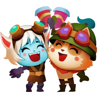 👫 Teemo League of Legends Teemo, League of Legends, Lulu, Amizade, Saúde, Video game, Fofo telegram sticker