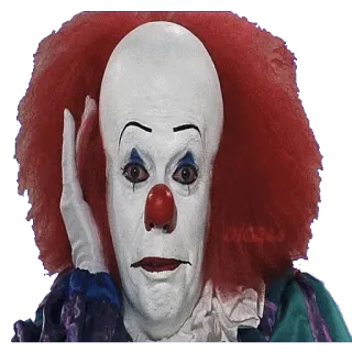😳 Pennywise It klaun, horror, film, pennywise, stephen king telegram sticker