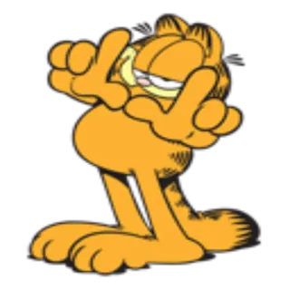 📸 Garfield Garfield, kot, kreskówka, humor, śmieszne telegram sticker