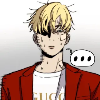 🤨 ... Cartoon, Figur, Schweiß, Sprechblase whatsapp sticker