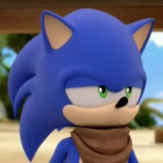 😑 Sonic Мультфильм, Синий, Ёж, Соник, Персонаж telegram sticker